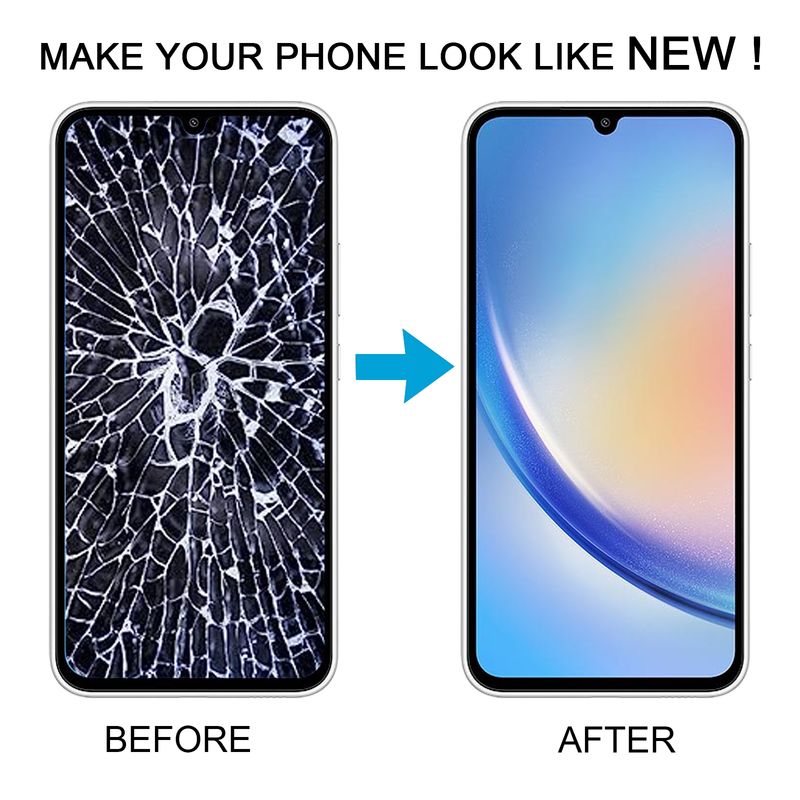 Voor Samsung Galaxy A34 SM-A346B 6,43 inch OLED LCD-scherm voor digitizer, volledige montage met frame_voghion.com