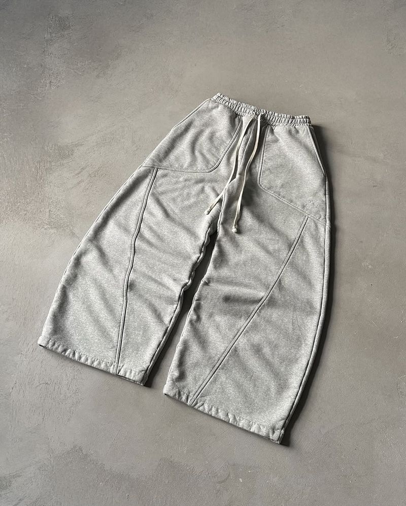 Pantalones deportivos con bordado transfronterizo, unisex, de pierna ancha, estilo hip hop, holgados e informales._voghion.com