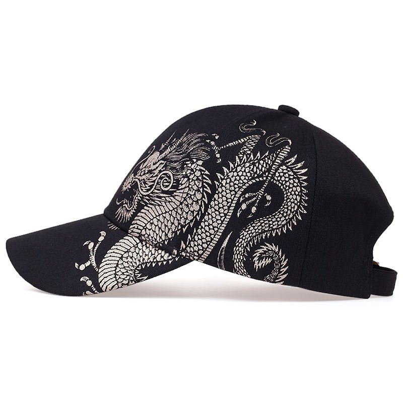 Hattmann Chinoiserie Dragon Mønstermaler Kunstner Hiphop Hiphop Skateboard Kule menn og kvinner Hiphop Baseballhatt_voghion.com
