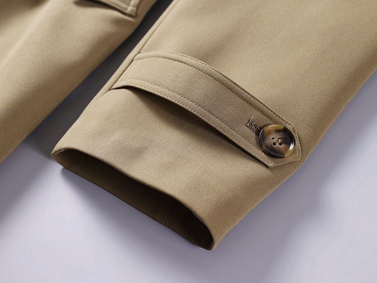 Men's Clothing Windbreaker Spring And Autumn Super Long Over The Knee Double Breasted Loose Coat Casual Large Size Outline Coat_voghion.com