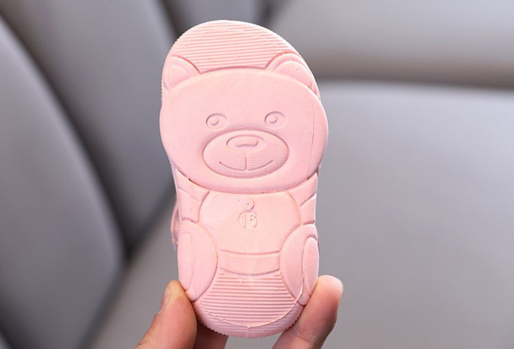 Mãe e crianças verão infantil sola macia sapatos da criança do bebê sandálias dedo do pé fechado 0-1-2 um ano de idade 3 meninas menina princesa sapatos_voghion.com