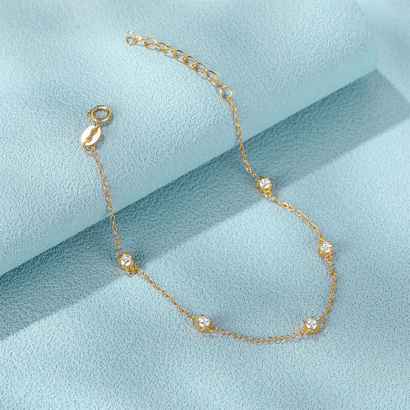 Bracciale da donna in argento Sterling S925, classico e semplice, con diamanti, coordinato, regolabile, stile Ins, accessori per le mani_voghion.com