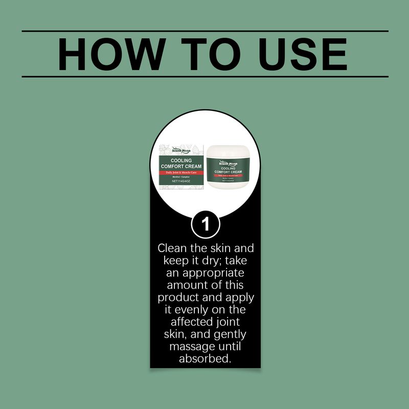 SOUTH MOON Joint Soothing łagodzi dyskomfort kolan Stosowanie zewnętrzne Stosować w masażu Krem do codziennej pielęgnacji_voghion.com