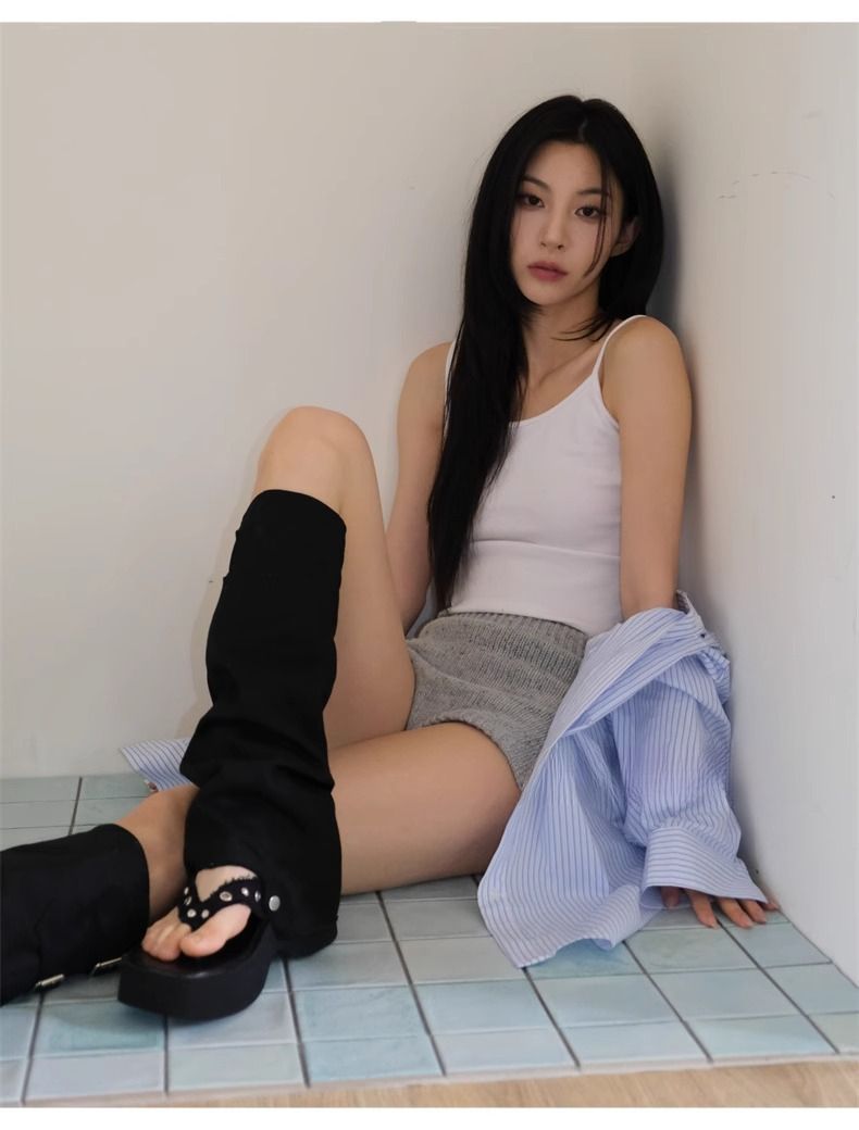 Two-Wear Pants Cylinder Women's Boots 2025 Spring And Summer New Breathable_voghion.com