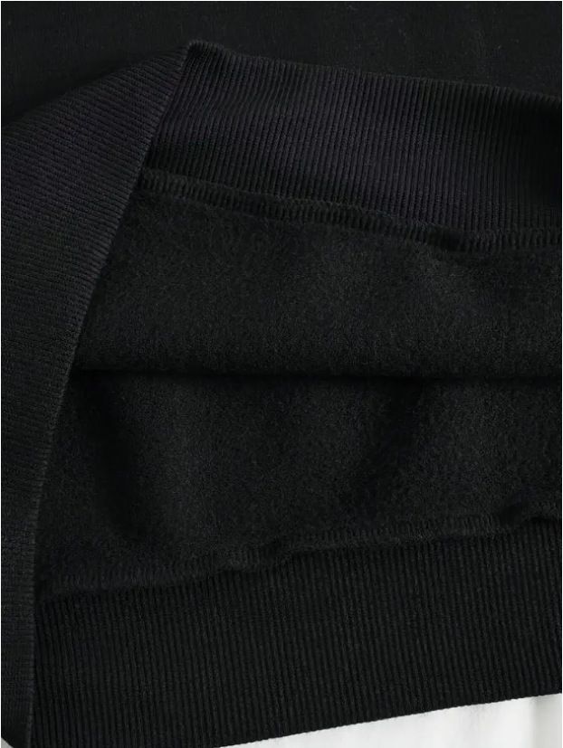 Women's Clothing Trousers Plus Velvet Fleece-Lined Long Sleeve Tracksuit Set With Geometric Print – Comfortable Casual Outfit For Winter_voghion.com