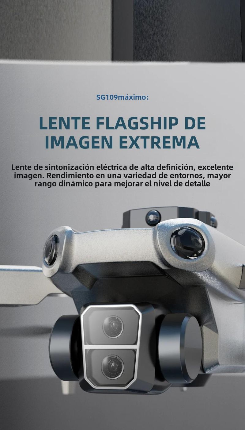 Drone professionale SG109 MAX Pro con telecamera GPS HD 4K, video in diretta, 5G WIFI FPV RC, quadricottero per adulti e principianti_voghion.com