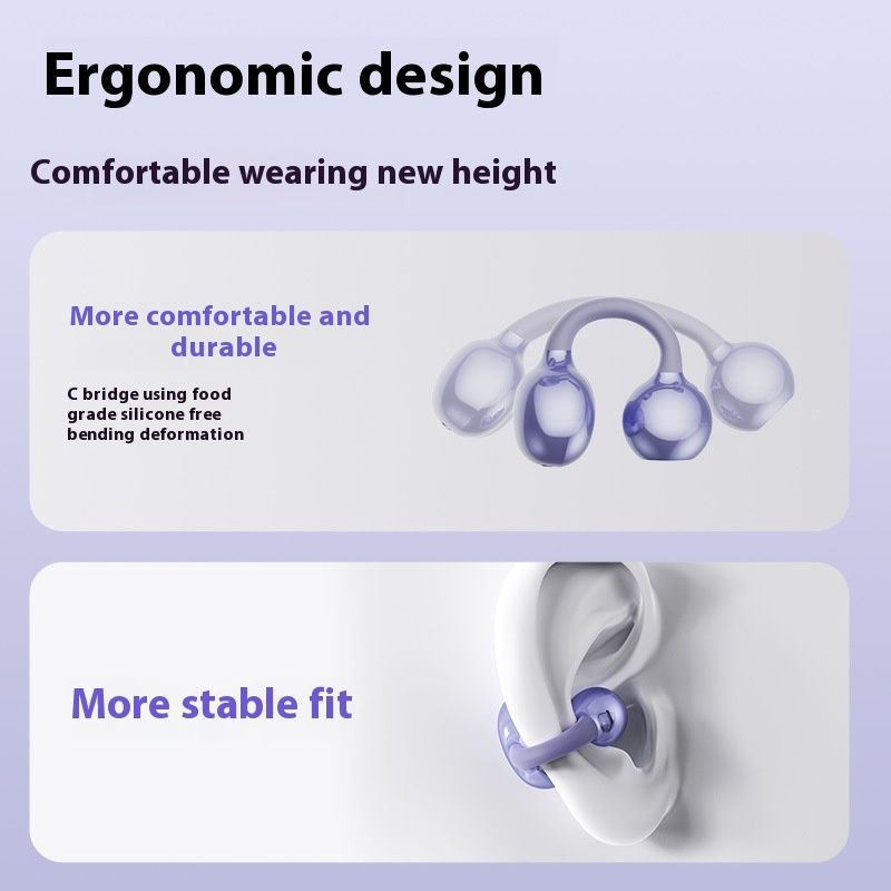 2025 New M79 Open Air Bone Conduction Bluetooth Wireless Clip On Long Range Noise Cancelling Earphone_voghion.com