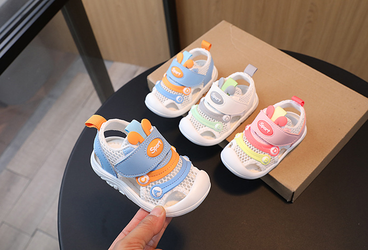 Sandali estivi nuovi cartoni animati da spiaggia asilo che camminano scarpe pre-passo per bambini_voghion.com