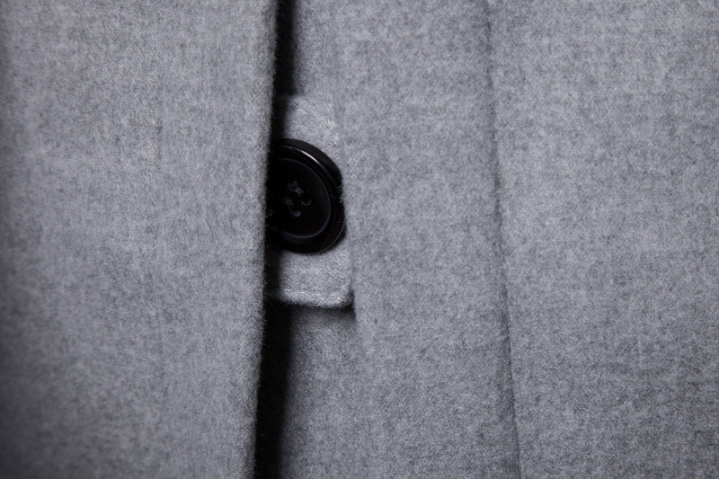 Spring Men's Long Tweed Coat Trench Coat_voghion.com