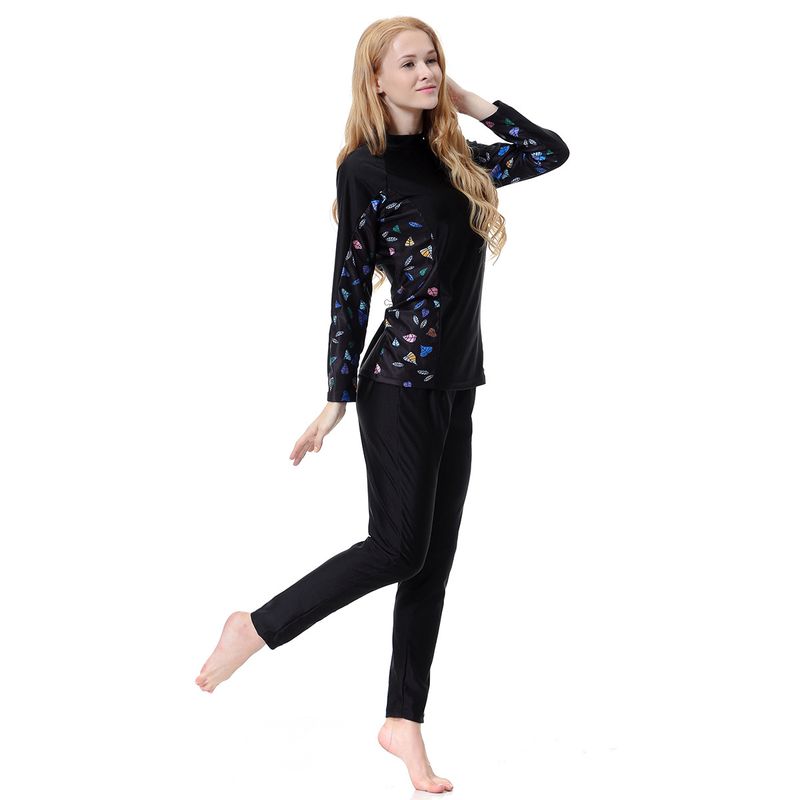 Dameskleding Badpak Conservatief badpak Zonnebrandcrème Dames Lange mouwen Broek Zee Reizen Warmwaterbronnen_voghion.com