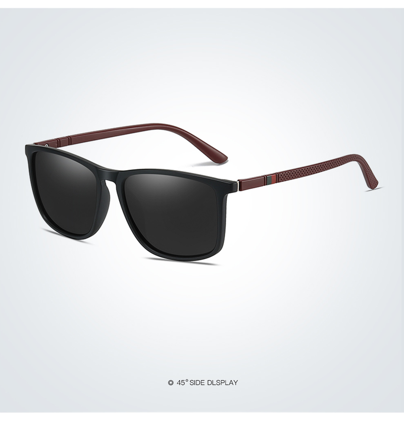 Occhiali da sole polarizzati vintage quadrati per uomo donna moda viaggio guida occhiali da sole antiriflesso uomo TR90 occhiali UV400_voghion.com