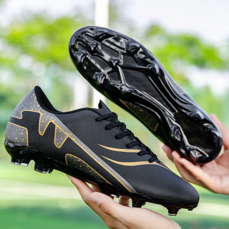 2025 Neue Schnürschuhe für Kinder mit Nieten, Fußballschuhe für Jungen, Jugend, Kunstrasen, Club, Studenten, Trainingsschuhe_voghion.com