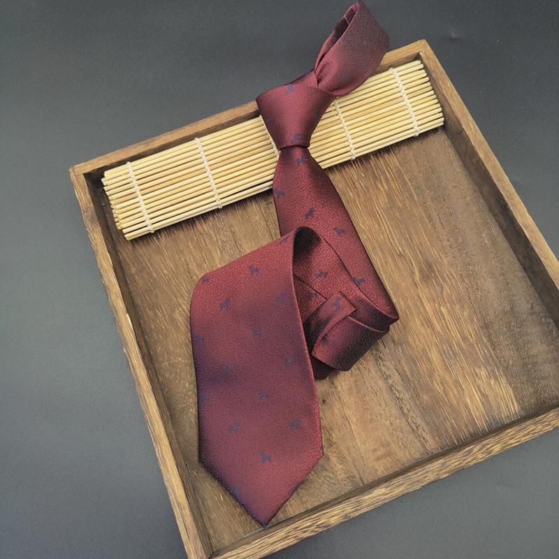 Cravatta da uomo, da 8 cm, in tessuto jacquard retrò, stile formale, casual, da ufficio, da impiegato statale, da matrimonio_voghion.com