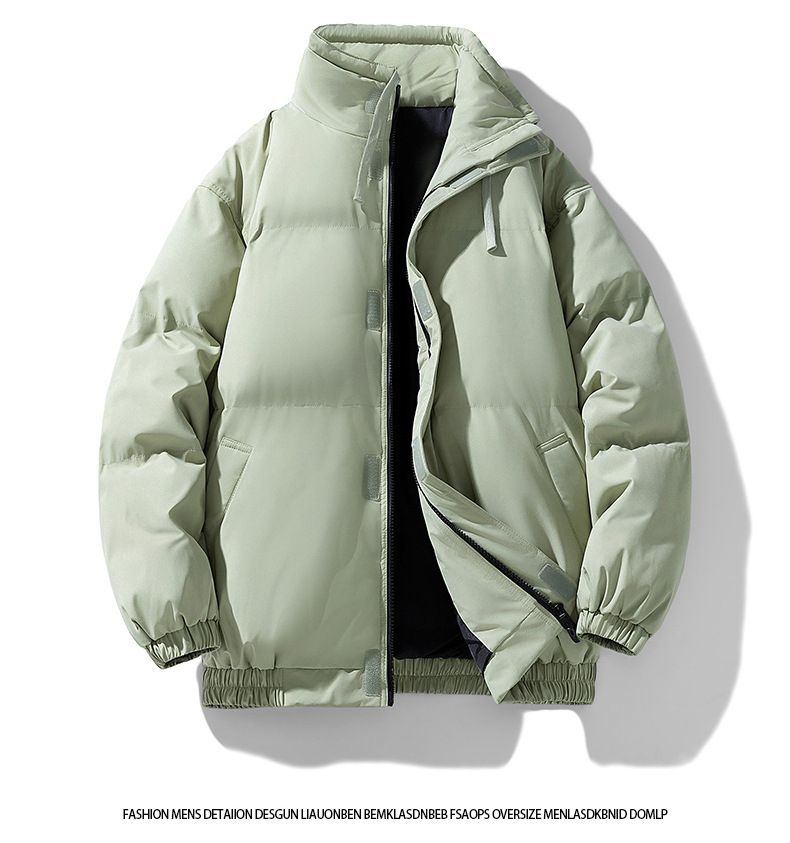 Men's Puffer Jacket With Stand Collar – Oversized Quilted Coat For Winter & Autumn (M-8XL, Streetwear Essential In 5 Colors)_voghion.com