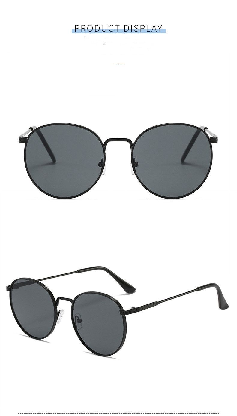 Sunglasses Fashion Retro Men's And Women's UV-proof Personalized Full-frame Sunglasses_voghion.com