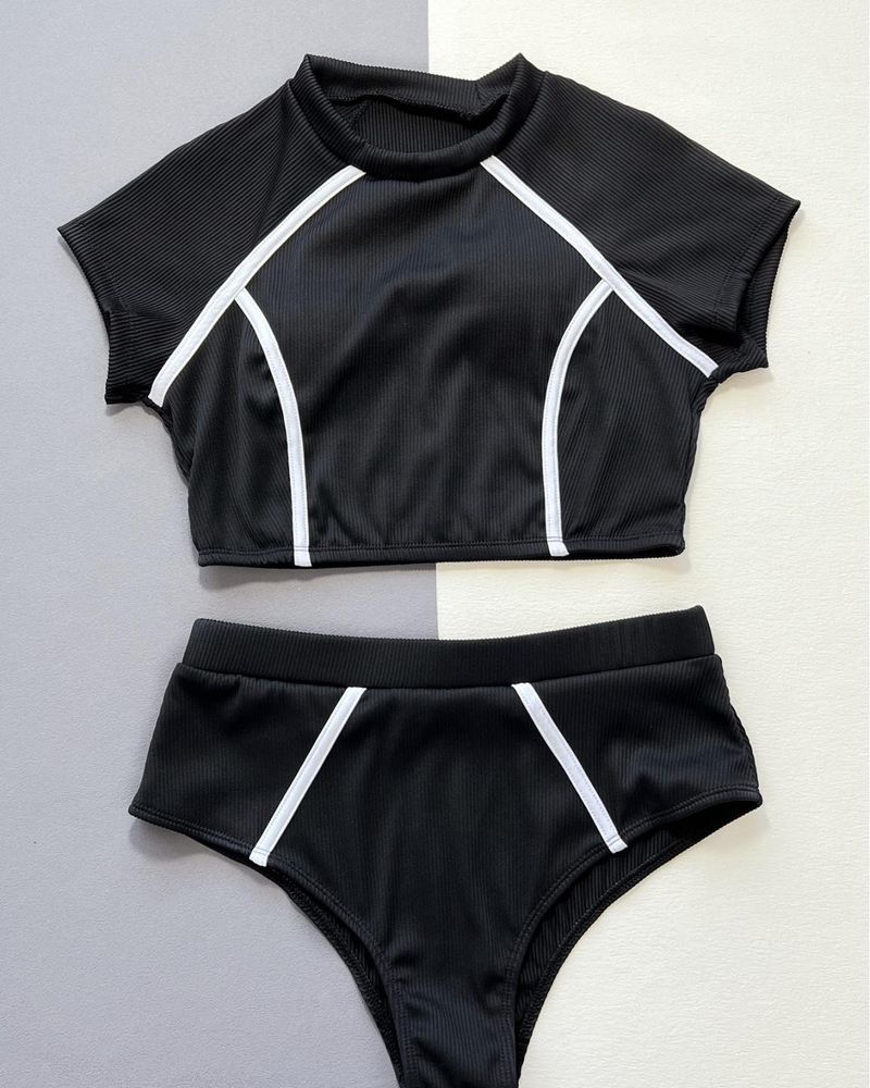 Maillot de bain deux pièces pour femme, style conservateur, style yoga, bikini_voghion.com