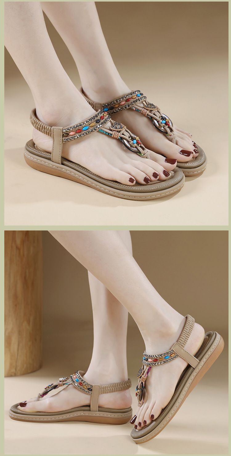W676-2 New 2025 Toe-Post Rhinestone Sandals For Women Comfortable_voghion.com