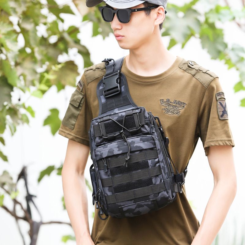 Bolso bandolera táctico Luya para hombre, mochila grande multifuncional para deportes al aire libre_voghion.com