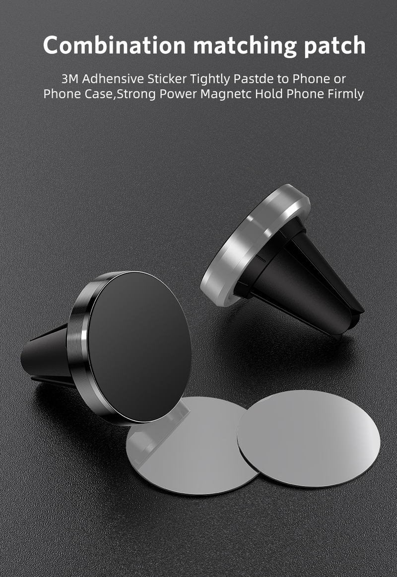 Support de téléphone magnétique pour téléphones portables, installation de bouches d'aération de voiture, support de smartphone mobile universel, ma_voghion.com