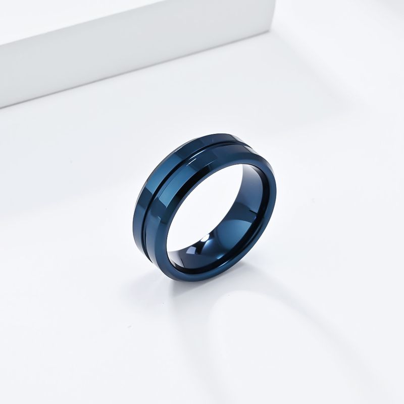 Einfache Spigel 8mm Wolfram Stahlring fir Männer Liicht Luxus kal High-End Wolfram Gold net verblassend Bijouen Wolfram_voghion.com
