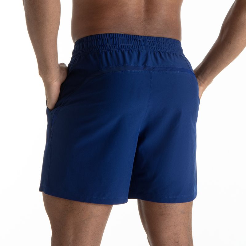 Men's Multi-Sport Training Shorts - Lightweight & Quick-Dry For Running Pickleball & Gym (4-Way Stretch UPF50+ Black/Blue S-XXL)_voghion.com