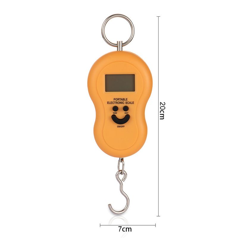 Portable Portable Scale Mini Electronic Scale Hulu-shaped Portable Scale Hook Scale Fishing Scale Hulu Scale 50KG_voghion.com