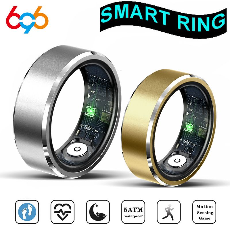 Cross-border Exclusive R5 Smart Sports Health Heart Rate Blood Oxygen Sleep Data Monitoring Jewelry Couple Ring No Lagging_voghion.com