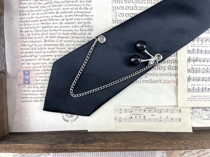 Cravatta originale da donna, cerniera lampo, senza bisogno di catena, moda semplice, stile college JK nero, bella e alla moda per uomo_voghion.com