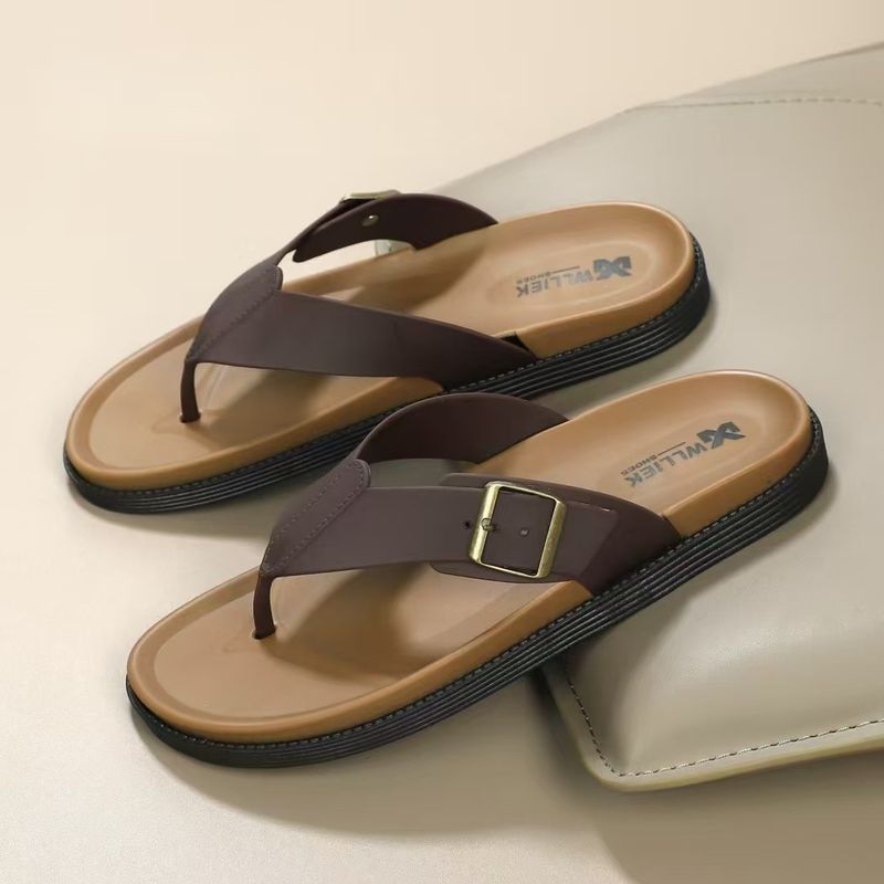 Ciabatte infradito da uomo Guangdong, antiscivolo e resistenti all'usura, di alta qualità, da spiaggia e da mare, con clip, per l'estate_voghion.com
