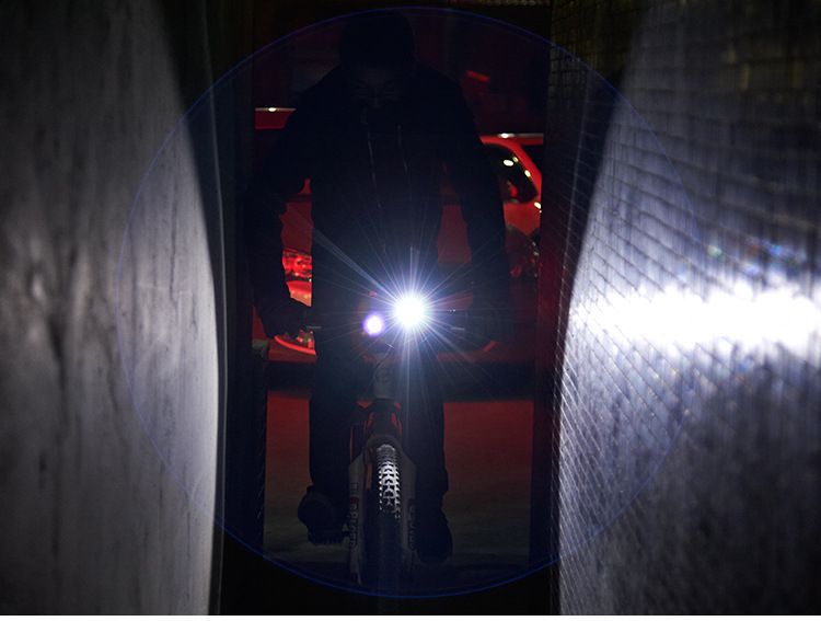 Mountain Racing Induction Charging Disassemble Horn Front Light Bicycle Night Riding Equipment_voghion.com