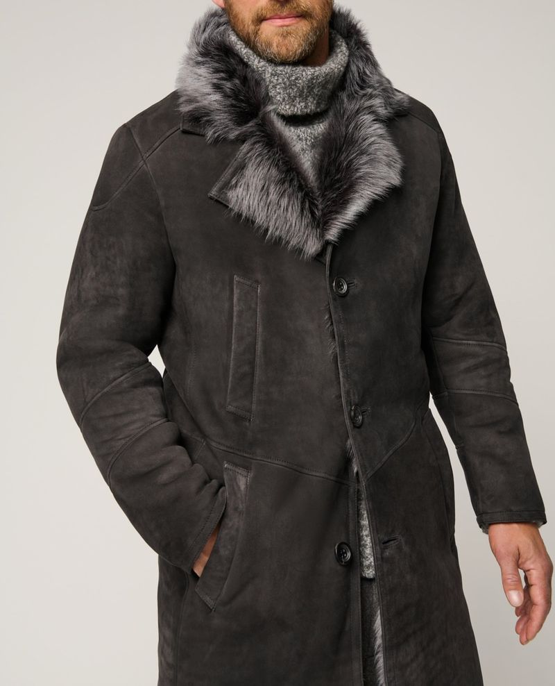 Pulse Pulse Italian Men Tuscan Long Wool Fur Winter Coat_voghion.com