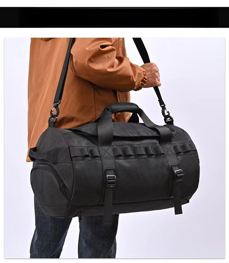 Borsa da viaggio sportiva per uomo, borsa da campeggio all'aperto di grande capacità, tracolla, borsa da uomo con separazione tra asciutto e bagnato_voghion.com