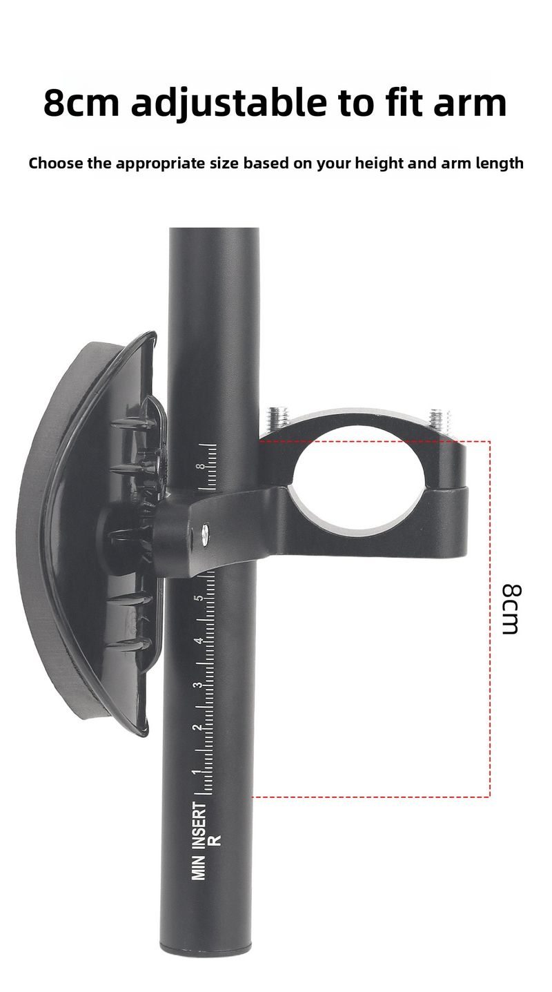 Mountainbike-Griff aus mattem Aluminiumlegierungs-Sattel, leicht, mit Zusatzlenker für Rennräder, TT-Langstreckenlenker_voghion.com