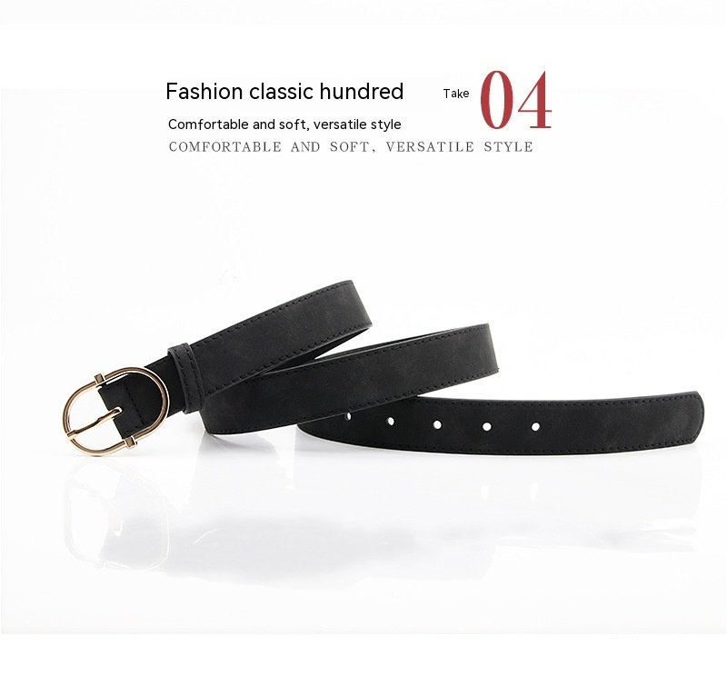 2023 Cintura da donna di nuova vendita Pulsante giapponese Moda opaca Cintura in PU di alta qualità Abbigliamento per ragazze Cinghie decorative abbinate_voghion.com