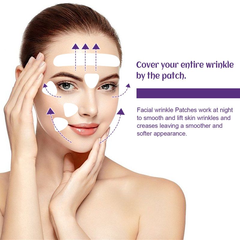 EELHOE Facial Wrinkle Patch, Droop Decree Line Lift Facial Skin Tightens Mouth Line Cheek Patch_voghion.com