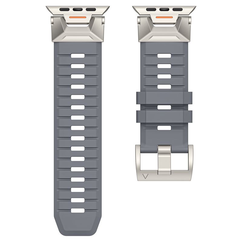 Watchbands Suitable For Watch9 Watch Band Functional Fluoridated Rubber Strap Stainless Steel Head Ultra Strap_voghion.com