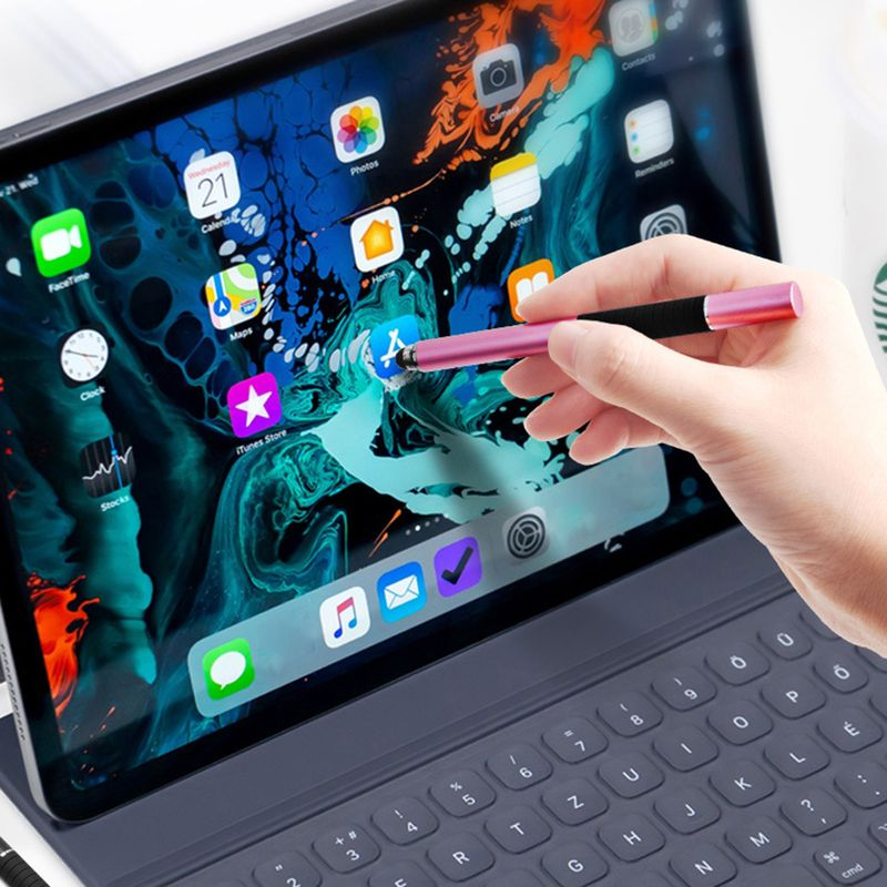Stylus 2 i 1 multifunksjons sensitiv Dual Touch Transparent Sucker Glattskriving Telefon Nettbrett Kapasitiv penntegning_voghion.com