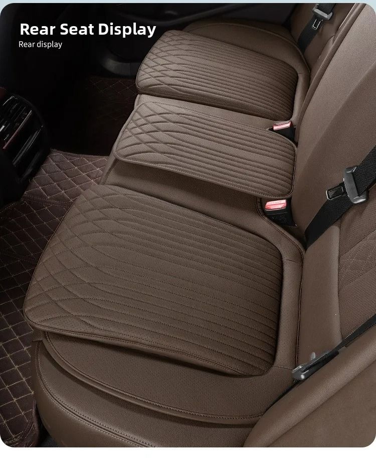 New Breathable Nappa Leather Non-slip Car Sponge High Rebound Pad Cushion Four Seasons Universal Auto Seat_voghion.com