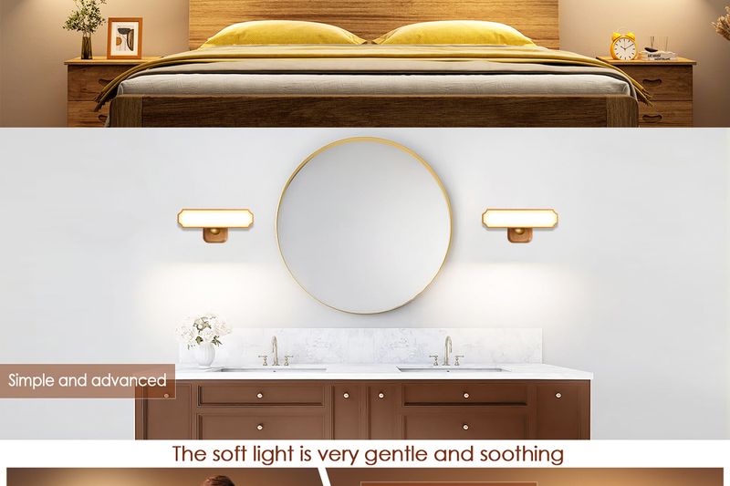 Wooden Motion Sensor Wall Lights - Magnetic Reading Lamps For Hotels/Libraries_voghion.com