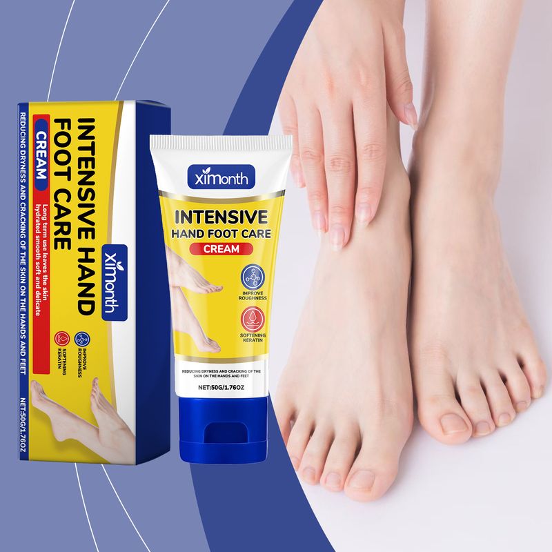 XIMONTH Care Hand-Fuß-Creme, Nagelhaut, tiefe Feuchtigkeitsversorgung, macht die Haut weich, lindert trockene Hände und Füße_voghion.com