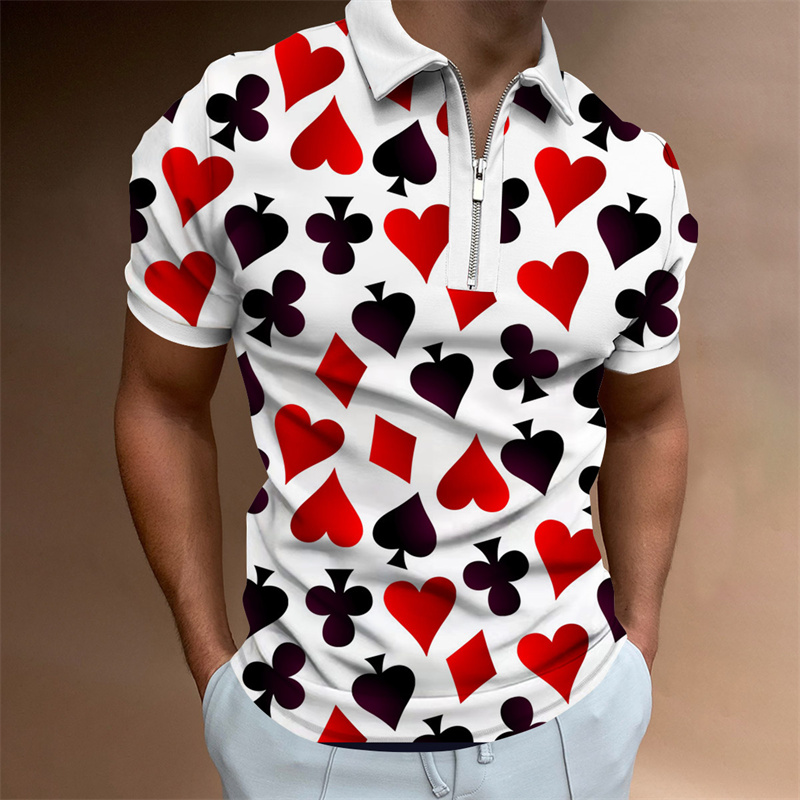2022 nouveau costume de golf pour hommes populaires polo à manches courtes pour hommes 3d imprimé à carreaux hommes d'été en vrac_voghion.com
