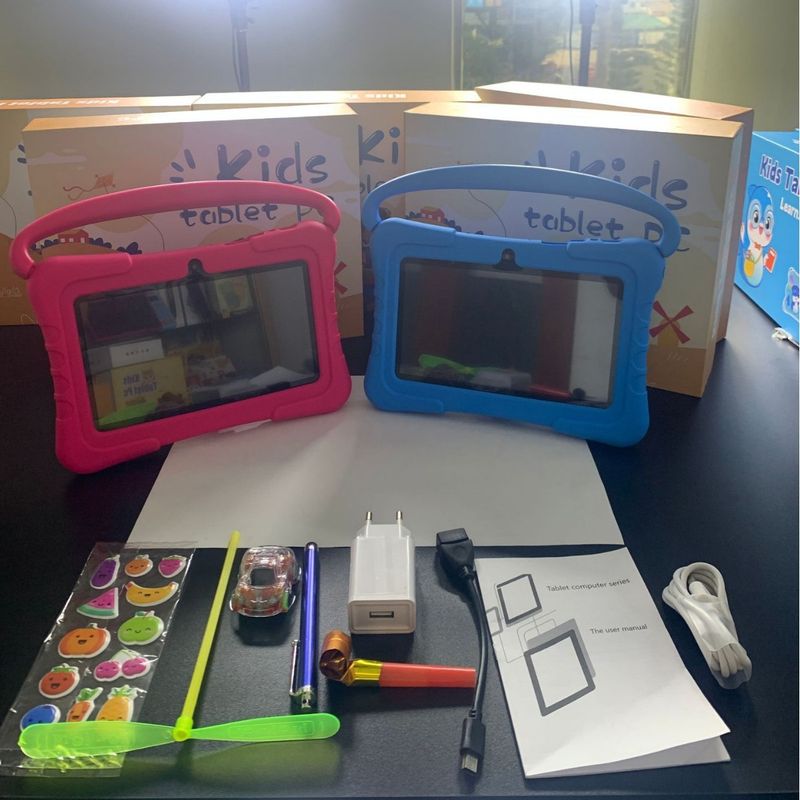 Neu 7-zoll kinder Tablet Intelligente Frühen Bildung Maschine WiFi Bluetooth_voghion.com