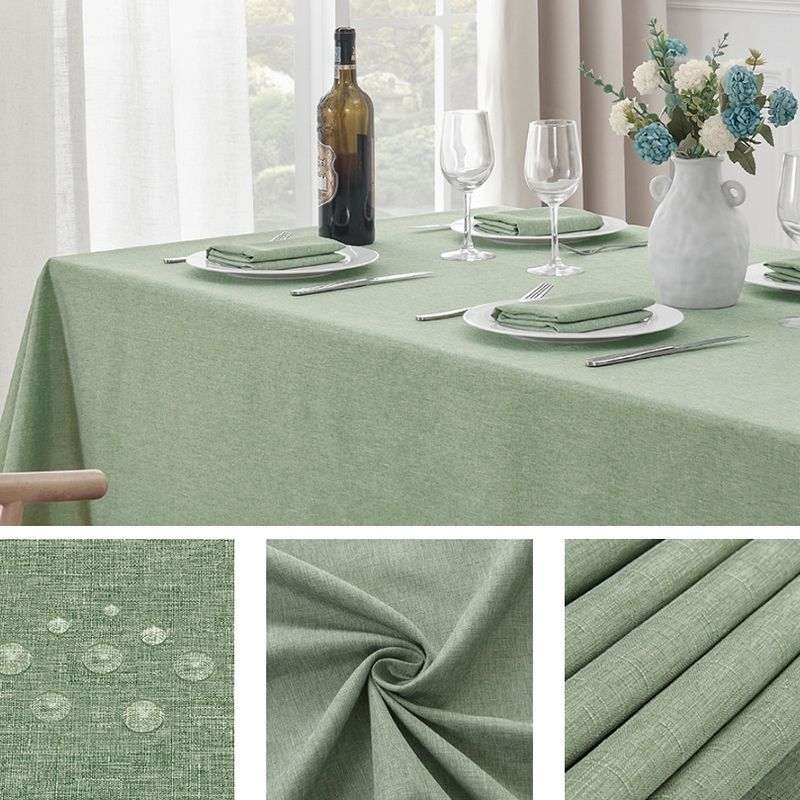 Nuovo prodotto: decorazioni per feste di compleanno, composizioni, accessori, lino tinta unita verde erba, impermeabile e resistente all'olio_voghion.com