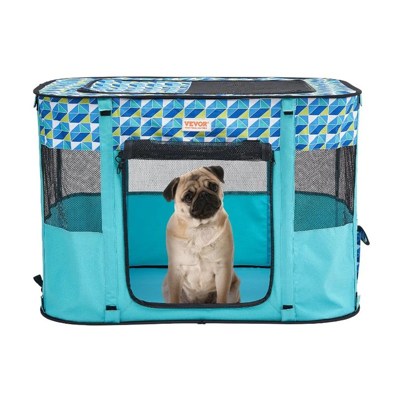 22'' Crate Foldable For Portable 32'' Cat 600D Puppy Dog Remov X Kennel X Playpen Cloth Dog Waterproof Oxford Pet Playpen 24''_voghion.com