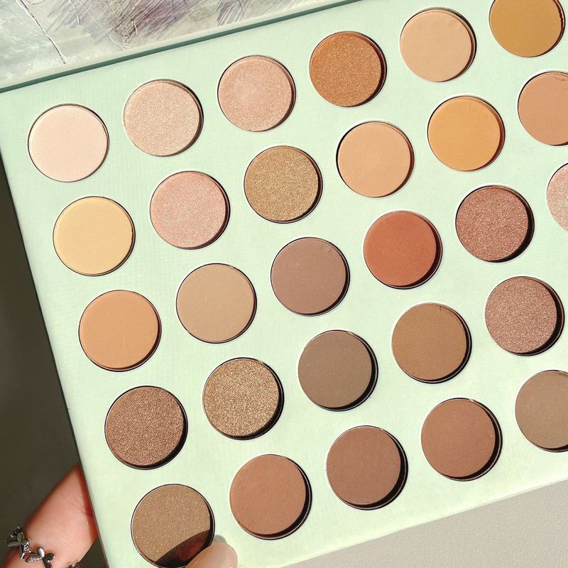 35 ombretti perlati opachi, flash terra latte tè, colore ombretto conveniente per studenti_voghion.com