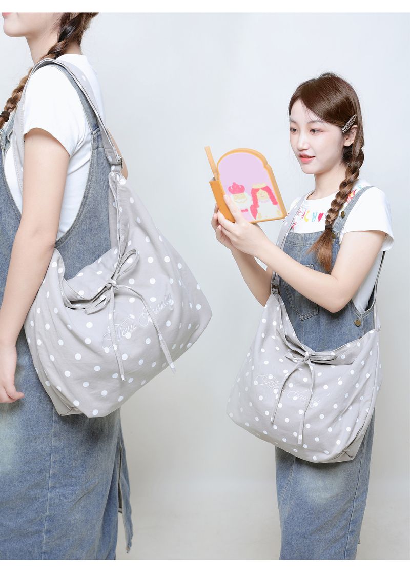 Women's Red Polka Dot Shoulder Bag 2025 New_voghion.com