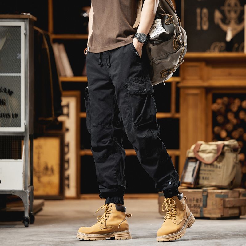 Anyang Autumn Military Cargo Men New Loose Mountain Style Outdoor Tactical Casual Jogger Pants_voghion.com
