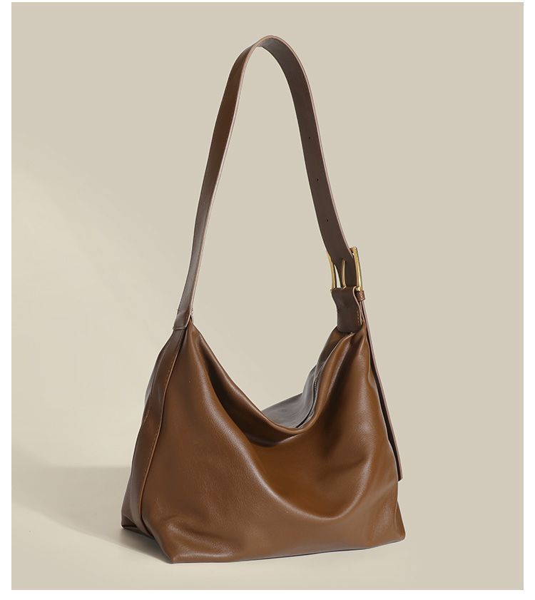 Borsa a mano da donna, stile morbido e casual, borsa a tracolla ascellare, novità primavera ed estate 2025, borsa a tracolla di grande capacità, alla moda e versatile_voghion.com