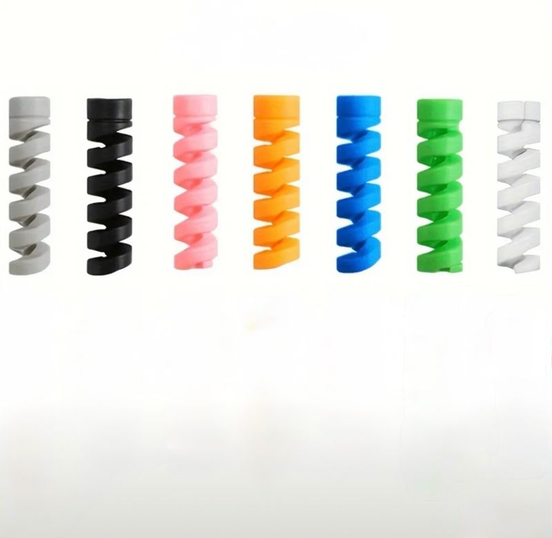 Lot de 14 protecteurs de câbles en spirale pour câbles de charge et de données téléphoniques_voghion.com