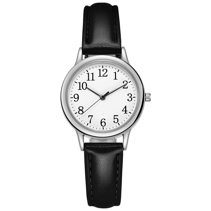 New Simple Digital Fashion Quartz Small Belt Women's Watch_voghion.com